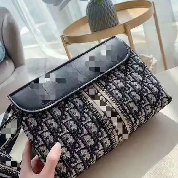 

designer women's bag 2022 new western-style letter pattern canvas bags korean version underarm crossbody shoulderbag small squarebag