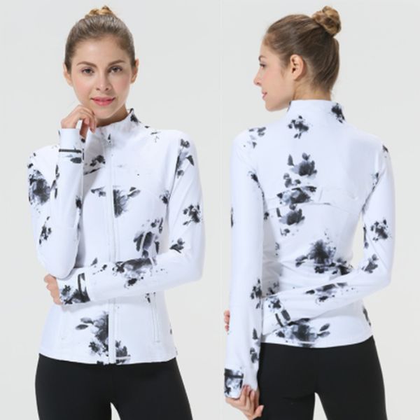 

new yoga outfits wear jackets printing hooded define sweatshirts womens designers sports jacket coats double-sided sanding fitness cing hood