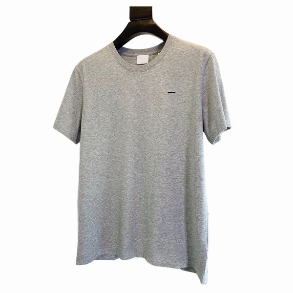 

british style designer men's t-shirts classic luxury letters embroidery logo short sleeves pure cotton tees for men women,high quality, White;black