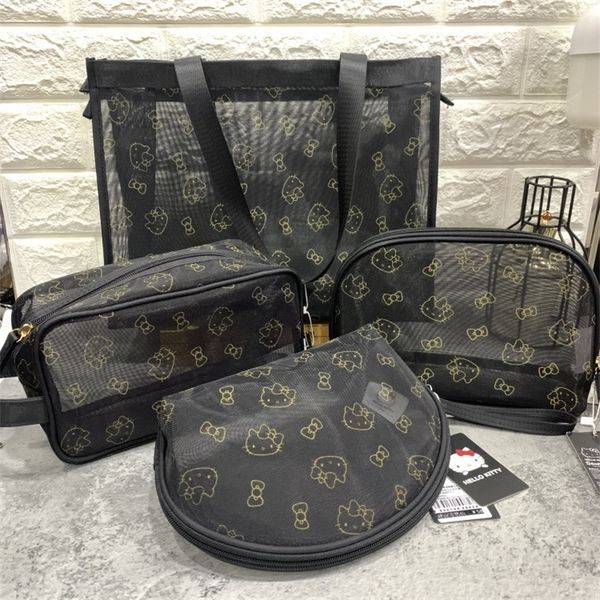 

mesh korea portable storage large capacity toiletry cosmetic lipstick makeup bag 210305