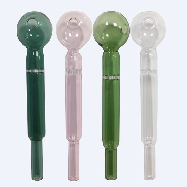 Tubos de queimador de óleo de vidro Fumador de mão Bubbler de puffiados de bocal de palha de palha de reciclagem Dicas de filtro de reciclagem Bocalista para cachimbo de cachimbo de água para cachimbo de água