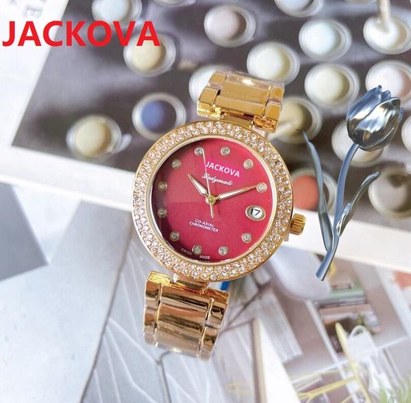 Super Mulheres Dupla Diamantes Anel Relógios 33mm Dial De Alta Qualidade De Aço Inoxidável Quartz Senhora Relógios de Pulso Fábrica Montre de Luxe