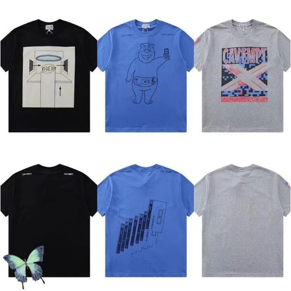 

men women cartoon t-shirt tees 22ss, Black;brown