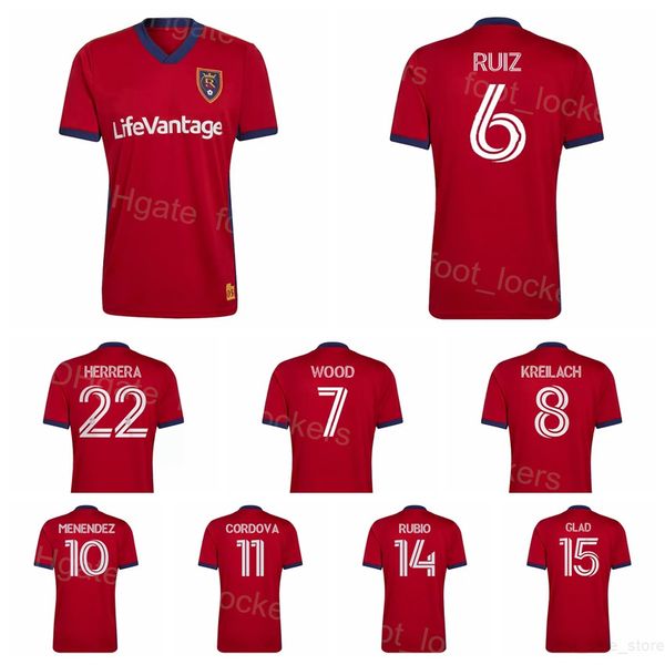 

club team mls 9 meram royal salt lake soccer jersey 2022 2023 fc 10 cordova 18 macmath 2 brody 16 chang 12 caldwell 21 schmitt 7 wood 6 ruiz, Black;yellow