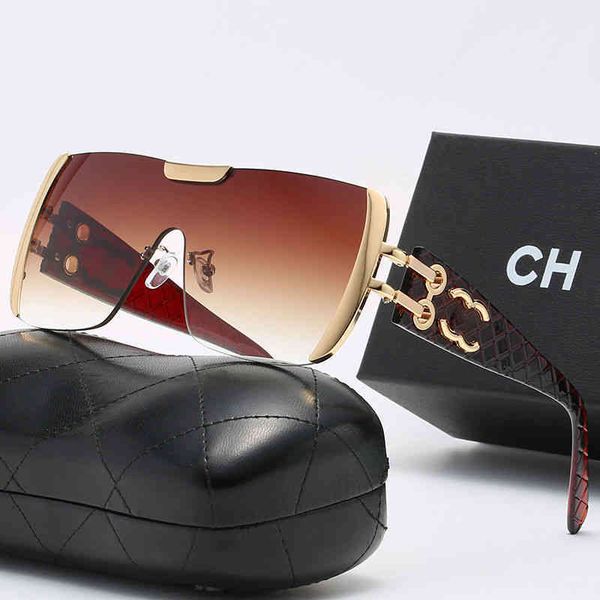 

designer channel sunglass eyewear luxurious fashion new metal trend baseball sport sun glasses, White;black