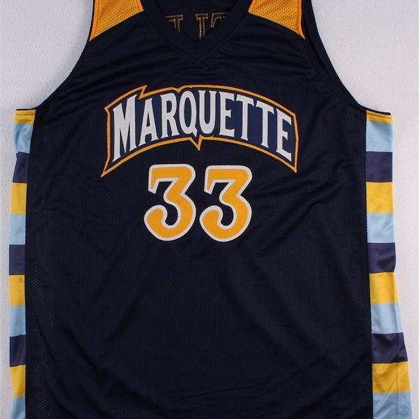 Chen37 Custom Basketball Jersey Männer Jugendfrauen Jimmy Butler Marquette Größe S-2xl oder beliebige Namen und Zahlentrikots