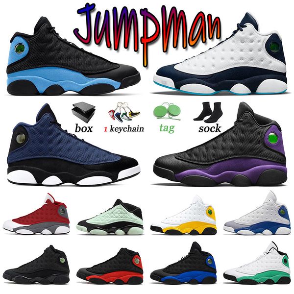 

jumpman 13 jorden13s basketball shoes university blue jorden sneakers men trainers del sol retro flint hyper royal obsidian 13s barons alter, White;red