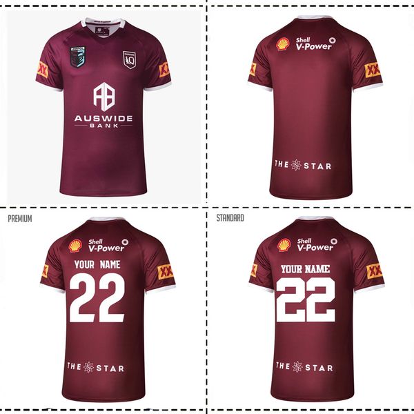 

2022 queensland maroons state of origin jersey 2022/2023 qld maroons home/away rugby jersey training jersey shorts size s--5xl, Black