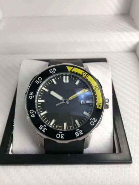 

watches luxury sport watch mechanical automatic rubber strap wristwatch black dial 052, Slivery;black
