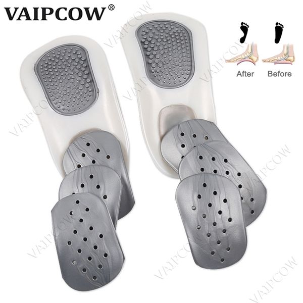 

flatfoot ortcs cubitus varus orthopedic insoles for falt feet pads arch support orthopedic cushion massage insert ortc 210402, White;pink