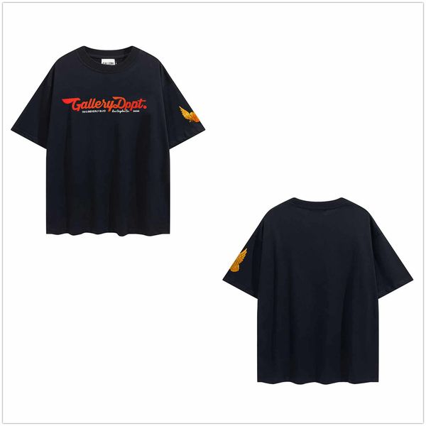 

t men designer t shirts shirt high-quality galleryes quick-drying cotton print mens breathable embroidery sweat-absorbing training sportswea, White;black
