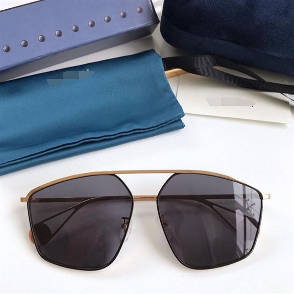 

whole-arrival g0437sa irregular-shape metal sunglasses uv400 for men women 60-14-145 fashional designer model fullset case fre302l, White;black