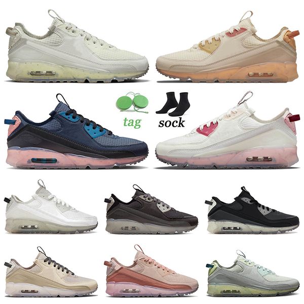 

wholesale new 90 terrascape running shoes sports mens women light bone fuel orange obsidian pomegranate sail sea glass black lime ice rattan