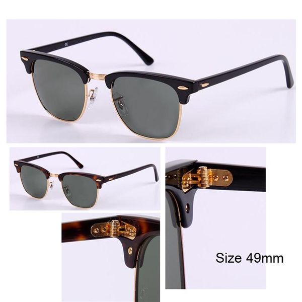 

brand classic style designer club sunglasses master women men retro g15 49mm 51mm lens sun glasses gafas318c, White;black