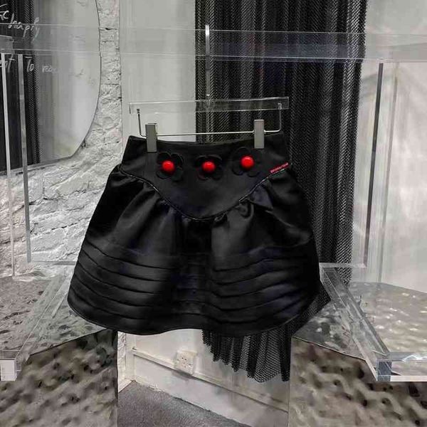

skirts chaopai spring and summer flower a swing short skirt small fragrance fluffy black fashionable women utax