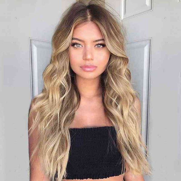 

nxy wigs women's small lace medium split big wave long curly hair chemical fiber headgear s, Black
