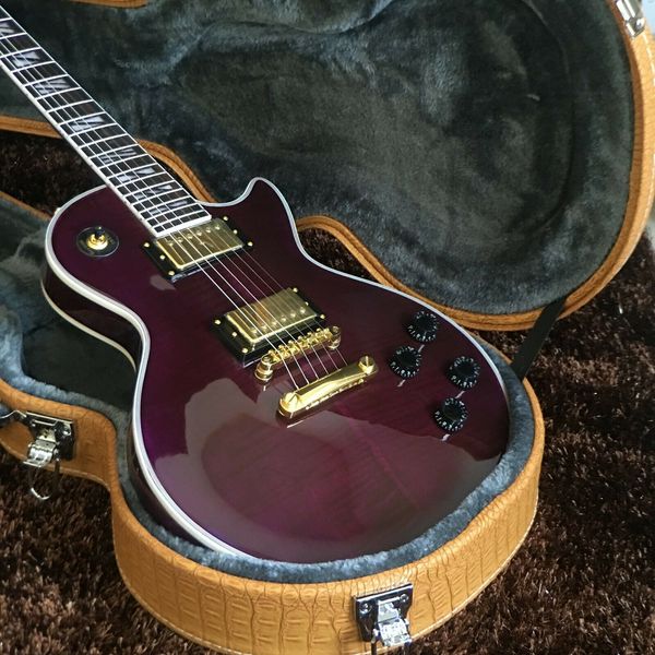 

guitar store standard quality purple card electric guitar fast