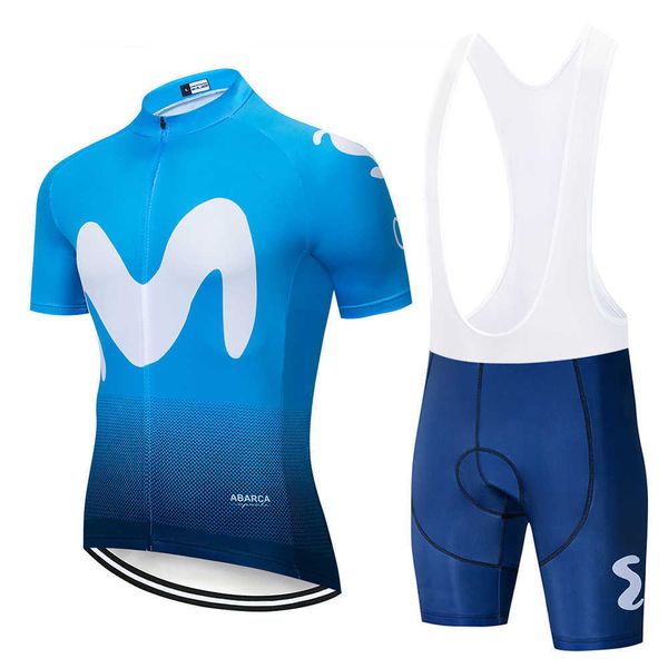 

2022 new tracksuits cycling jersey suit movistar summer short sleeve breathable men's mtb maillot ropa ciclismo uniform, Gray