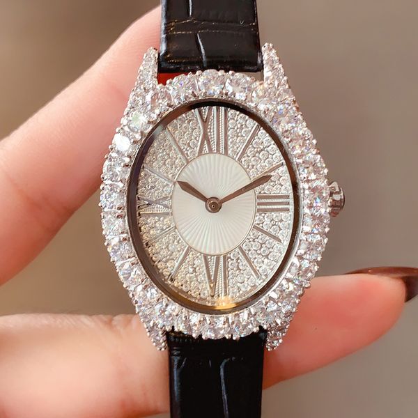 Orologi con diamanti per le donne Orologio con movimento al quarzo Orologio da polso alla moda 36mm Orologi da polso da donna classici da lavoro Montre De Luxe