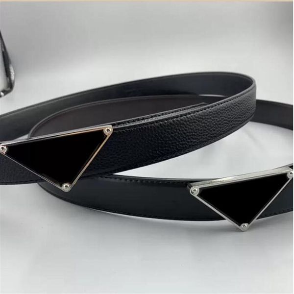 

3.5cm designers belt luxurys men's leather belt with printed pra letters women's belts fashion buckle2627, Black;brown