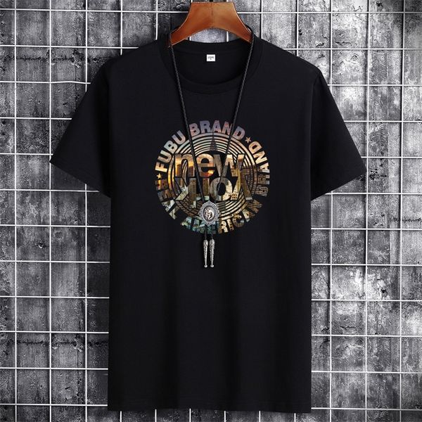 

kaus pria katun musim panas goth anime kaus atasan pria longgar grafis harajuku streetwear leher bulat lengan pendek 220610, White;black