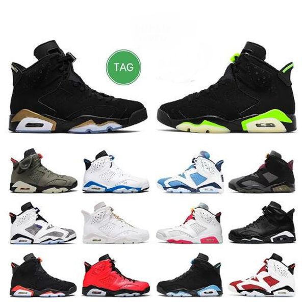 

men 6s basketball shoes unc carmine mens sneakers infrared reflective hare oreo tinker trainer outdoor sports eur 40-47