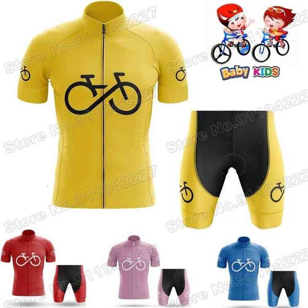 

2021 fashion kids cycling jersey sets boys girls summer cycling clothing children road bike shirt suit mtb ropa ciclismo maillot, Black;red