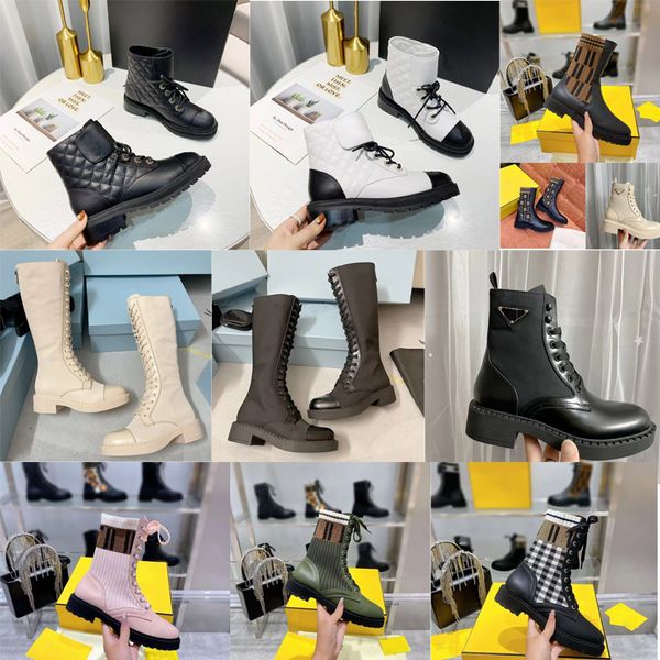 

boots ankle women designers rois martin boots and nylon boot military inspired combat bouch attached to the with bags size 35-42, Black