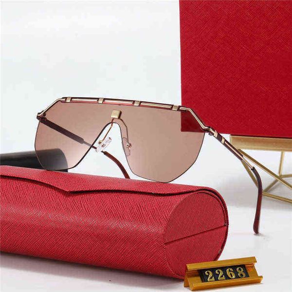

fashion men's and women's sunglasses driver's sunglasses 2268 luxury brand designer metal sun glass for mens wholesale, White;black