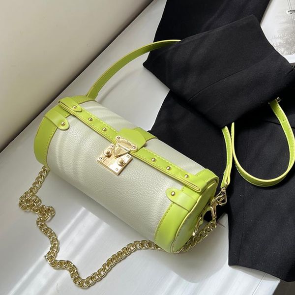 

evening bags tote barrel shaped bag 2022 summer fashion high-quality pu leather women's designer handbag shoulder messenger bagevening