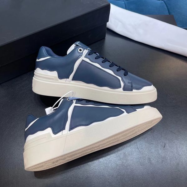 

men low-board shoes exquisite leather lace-up flat soled casual sports shoe tide designer man platform sneakers leisure athletics runner tra