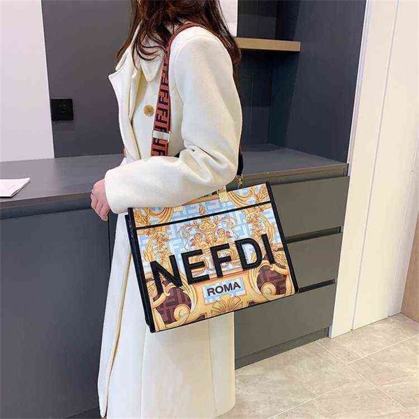 

56% off 2022 trend fashion design bags maeschleffen family printed graffiti large capacity portable tote women's single shoulder messen