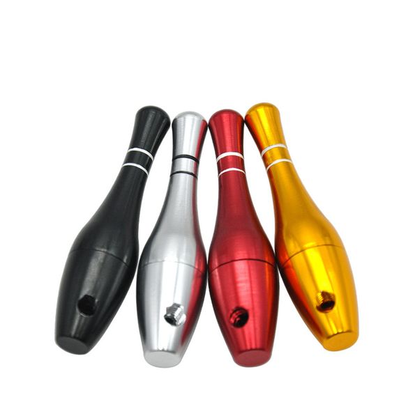 L'ultimo tubo da bowling in metallo da 7,8 cm staccabile portatile, varietà colorata di selezione di stili, supporta LOGO personalizzato