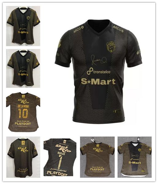 

22 23 liga mx juarez fc soccer jersey 2022 home green short sleeve soccer shirts away black maillot de foot football uniforms, Black;yellow