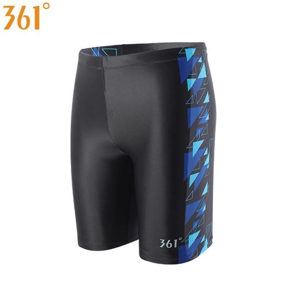 

361 chlorine resistant swimwear for men long swimming trunks professional men swim wear athletic tight swim shorts boys swimsuit 220420