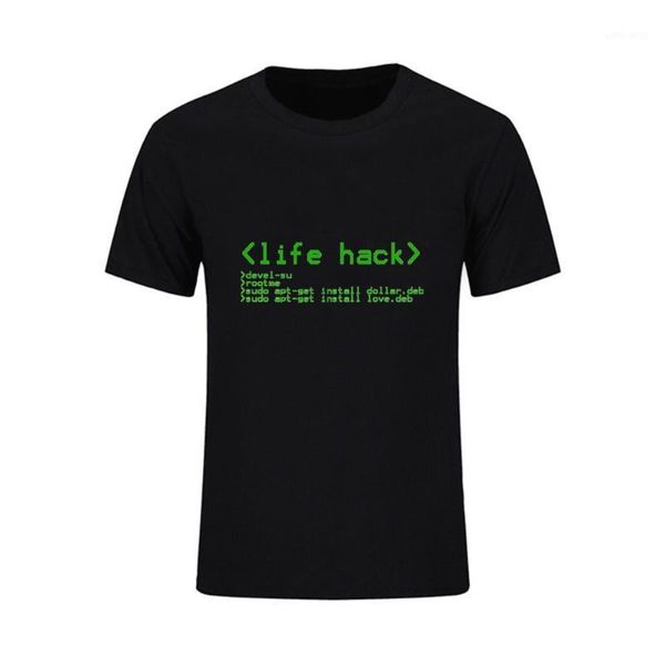 Männer T-Shirts 2022 Sommer Marke Große Größe 3D T-shirt Mann Runde Leben Hack Kurzarm Männer Mode T Shirt Großhandel ärmeln