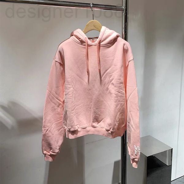 

women's hoodies & sweatshirts designer []aw dawangjia 2021 autumn winter hooded sports pullover solid color loose printed casual sweate, Black