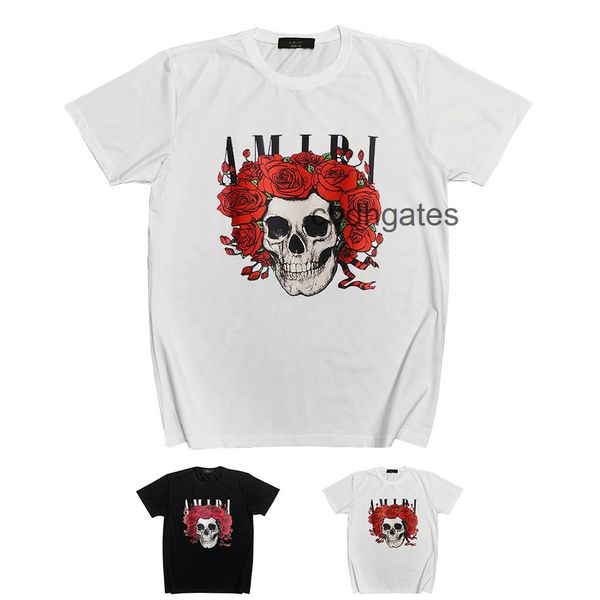 

t-shirts 2022 s sy fashion amirrs short sleeve letter print casual hip hop half t-shirt men 99cv, White;black