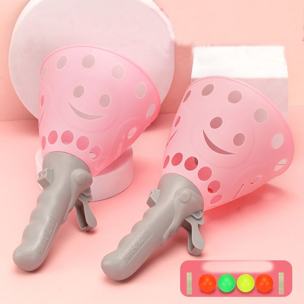 

decompression toy children's double ejection to catch the ball boy educational elastic throw catching balls kids toy party gift