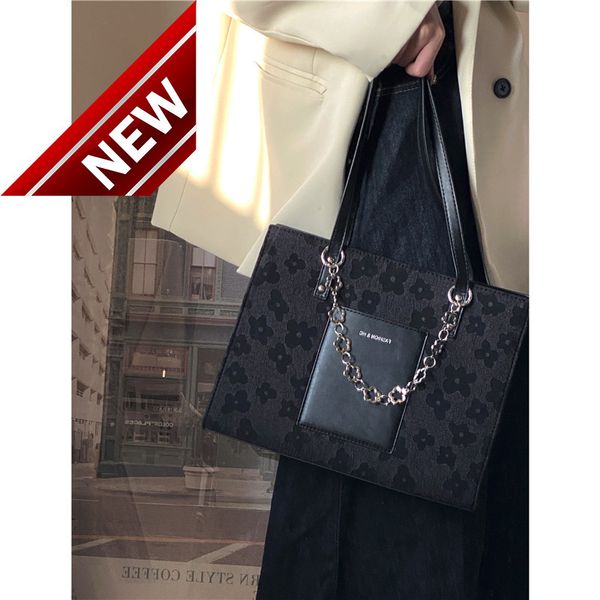 

direct sale quality discount sbag female 2022 new tot college underarm high sense canvas large capacity portable shoulder trend fashion wome