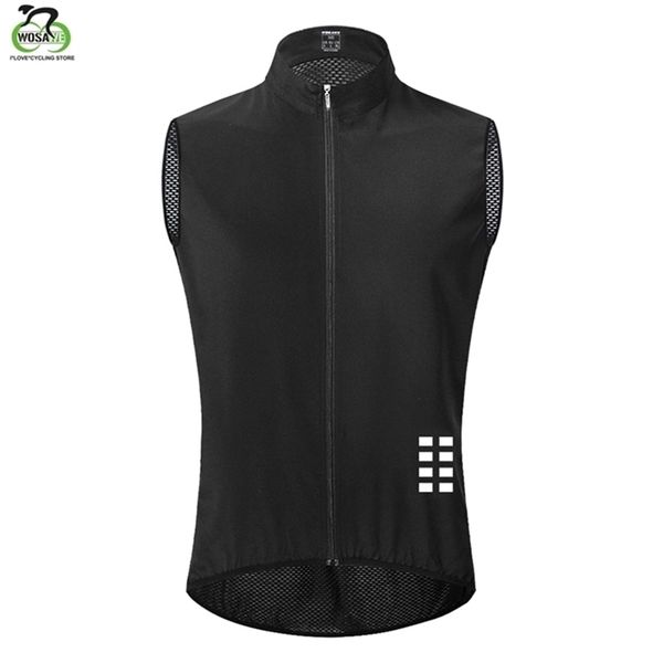 

wosawe cycling vest keep dry and warm mesh ciclismo sleeveless bike bicycle undershirt jersey windproof clothing gilet d220615, White;black