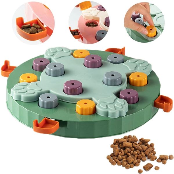 Brinquedos de quebra -cabeça para cães de estimação Toys de cachorro Slow Feeds Interactive Interessante Melhorar o QI Toys grandes para treinamento de cães Acessórios para animais de estimação 220801