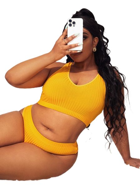 

plus racer back lingerie set d6vs#, Black;white