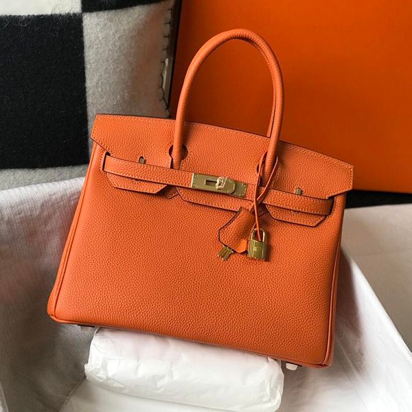 

bag women designer tote bags handmade luxury designer handbags classic fashion togo leather wallet sac de luxe femme non-perforated straples