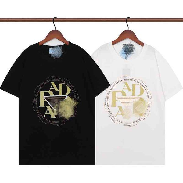 

women's t-shirt p home spring and summer minority design letter drilling technology simple fashion baida short sleeved t-shirt 8svw ter, White