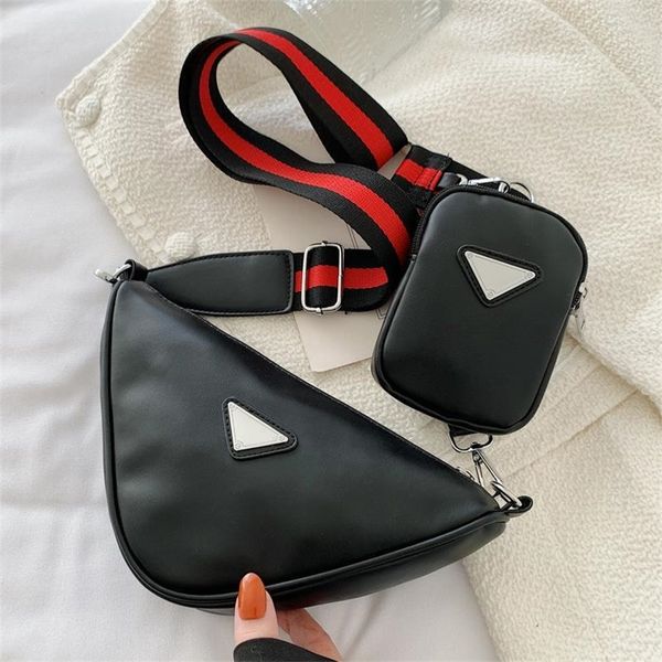

wide strap female fashion versatile ins messenger net red triangle 50% off shop clearance