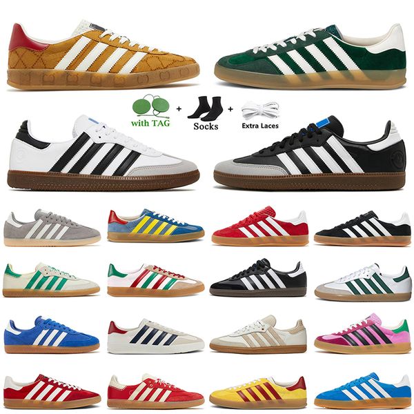 

originals samba og vegan gazelle casual designer shoes sambas monogram mens womens plate-forme pink velvet red black white gum green suede l