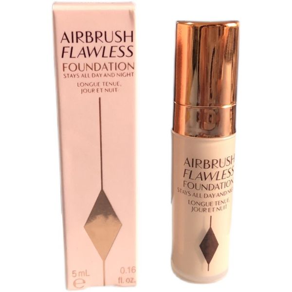 Airbrush Flawless Foundation 5ML Mini Travel Size #1 #4 Neutral Matte Finish Longwear Full Coverage Moistured Liquid Foundation Face Skin Base Makeup