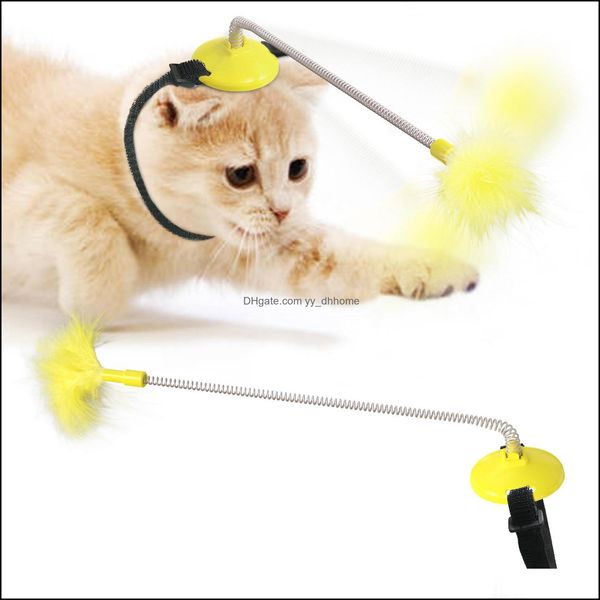 Toys de gato suprimentos de animais de estima￧￣o jardim ll pr￡tico gatos por atacado self hi colar pesco￧o brinquedo tease tease sti dhyvr