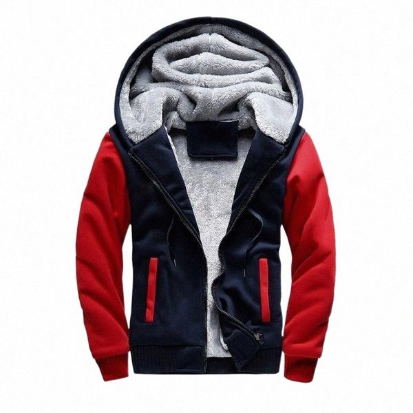

men's jackets 2021 men coat coats streetwear european size big s-5xl hoodies zipper sweatshirt warm and woolly jacket q70x#, Black;brown